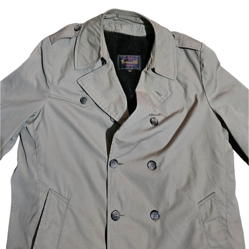 Vintage Botany 500 Trench Coat Size 44 - Picture 2 of 5
